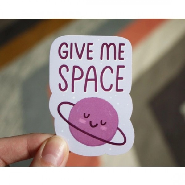 Give Me Space Vinyl Sticker