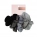 Kitsch Velvet Scrunchies Black and Grey